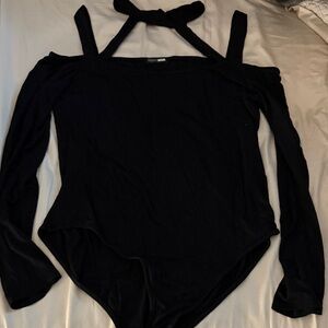 Fashion Nova Off-Shoulder Black Bodysuit
